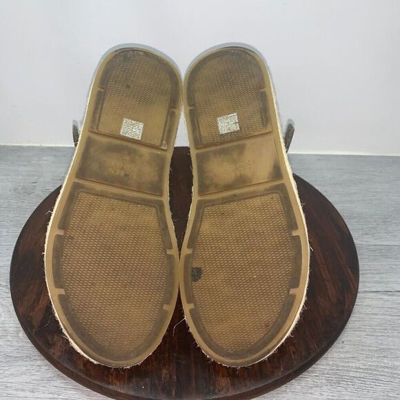 EILEEN FISHER Women’s 8 Sandals Devi Gray Platform Wedge Espadrille Jute Strappy - Picture 10 of 11